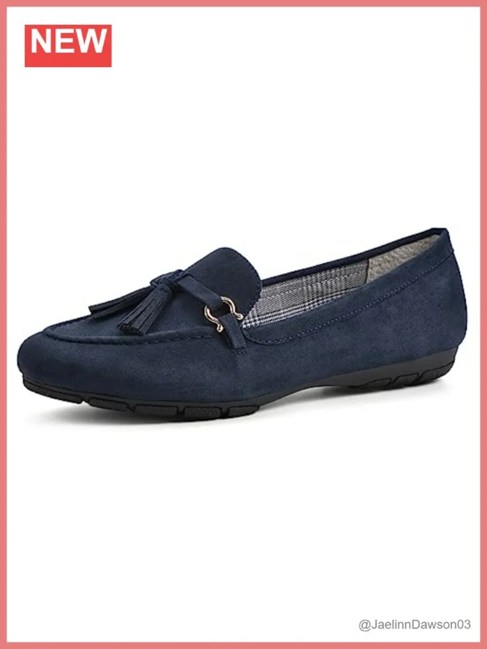 Cushioned Driving Mocc Flat - Slip-On, Round Toe, Tassel